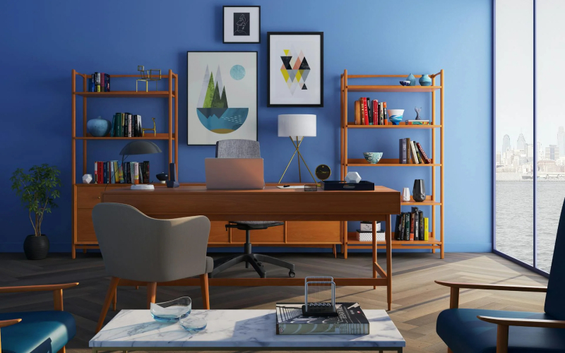 DIY tools and home improvement equipment arranged on a workbench.